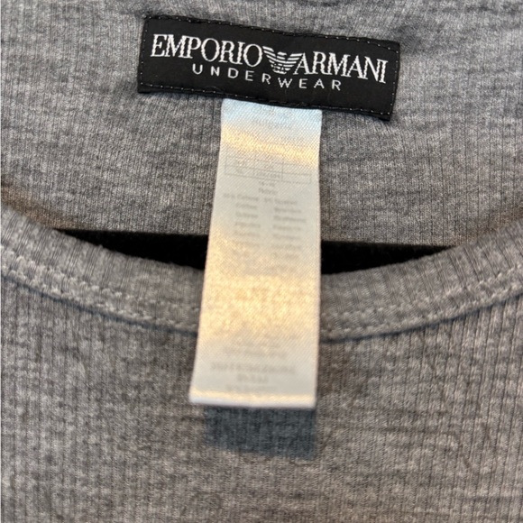 Emporio Armani Heather Gray Tee Medium - Picture 3 of 5